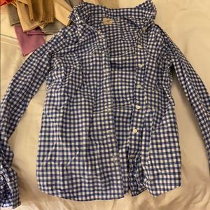 JCrew women’s button down gingham size 0